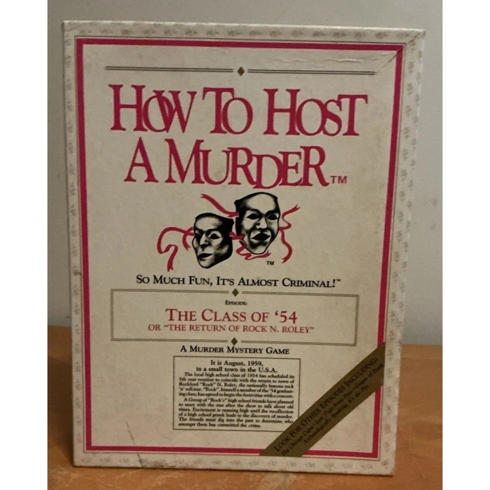 How to Host‎ a Murder Board Game Episode "The Class of '54" - 1987, NIOB